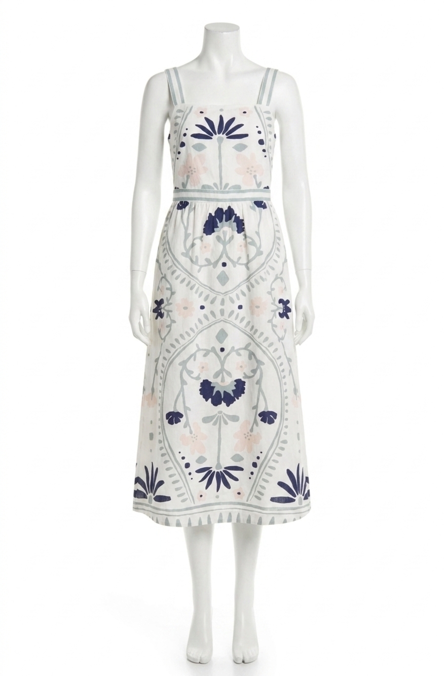 NEW CLEOBELLA carmen midi dress in liliana blue surf